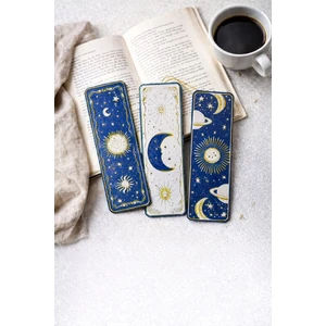 Celestial Night – Güneş & Ay Temalı Kitap Ayracı Seti