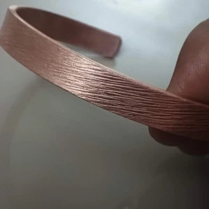 Bakır Bileklik Saf El Işçiliği