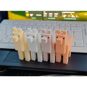 3D Baskılı Minecraft Lama Figür Dekoratif Hediyelik ( 2 Adet )