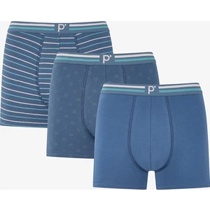 Erkek Renkli Blue Basic Çoklu Boxer