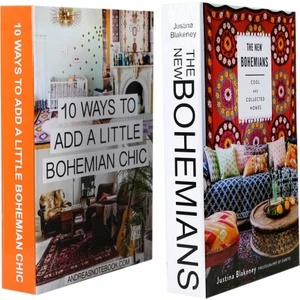 2'li 10WAYS/BOHEMIANS Dekoratif Kitap Kutu