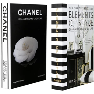 2'li Elements/gül Dekoratif Kitap Kutu