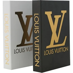 2'li Lv Gold Seti Dekoratif Kitap Kutu