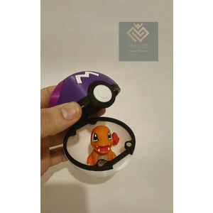 Pokemon Masterball Pokeball Poke Topu (Charmander Hediyeli)
