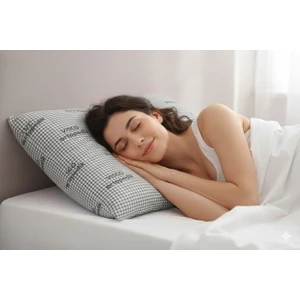 "2 Adet" Ortopedik Visko Yastık 50*70 cm "GRİ"