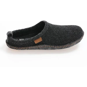 Erkek Siyah Sessiz Taban Keçe Terlik