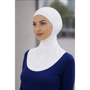 Kaliteli Boyunluklu Bone - Beyaz