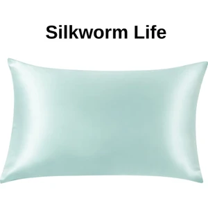 Mint Renkli % 100 Saf Ipek  Yastık Kılıfı