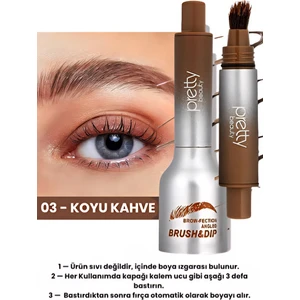 Microblading Etkili Fırçalı Kaş Boyası - 1,5 gr