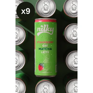Yulaf Sütlü Çilekli Matcha Latte 9lu Paket