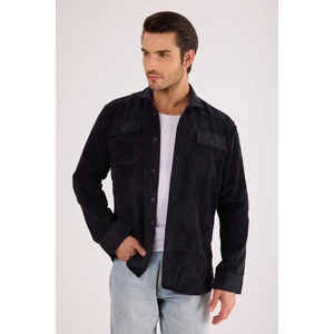 Erkek Regular Fit Fitilli Kalın Kadife Oduncu Gömlek