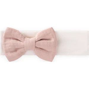 Kurdeleli Bebe Bandanası Pudra Pembe