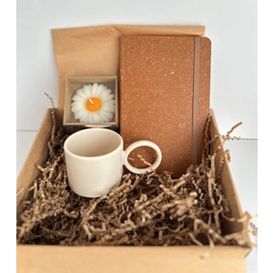 KuNu Box Kupa Defter Mum Hediye Kutusu - Kutulu