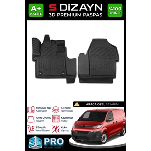 Citroen Jumpy Panelvan 3D Pro Havuzlu Ön 2'Li Paspas 2016 Üzeri A+ Kalite