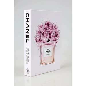 Pembe Parfüm Görüntülü Dekoratif Kitap Kutu