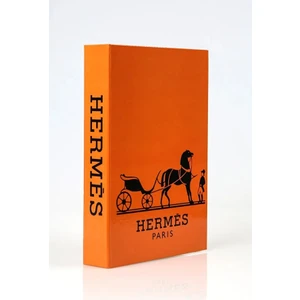 Turuncu Hermes Dekoratif Kitap Kutusu