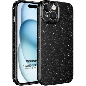 Apple iPhone 15 Plus Kılıf Grand Stardust Siyah