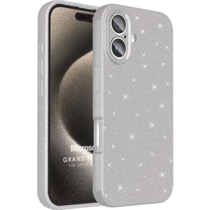 Apple iPhone 16 Plus Kılıf Grand Stardust Gümüş
