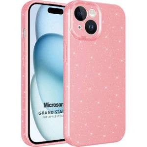 Apple iPhone 15 Plus Kılıf Grand Stardust Pembe