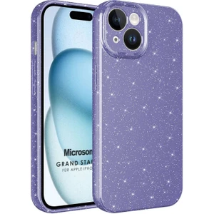 Apple iPhone 15 Plus Kılıf Grand Stardust Mor