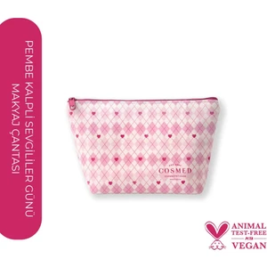 Pembe Kalpli Makyaj Çantası