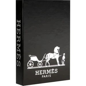 Hermes Siyah Gümüş Dekoratif Kitap Kutu