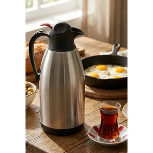 Ckr 2.5 Litre Paslanmaz Çelik Termos Çift Katmanlı Çay Kahve Termosu