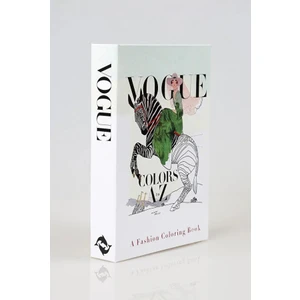 Beyaz Vogue At Dekoratif Kitap Kutu