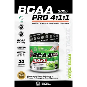 Super Charger Sc BCAA PRO 300 Gr Yeşil Elma