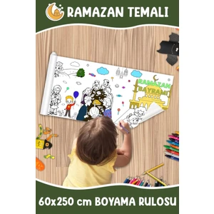 Ramazan Bayramı Temalı Dev Boyama Rulosu 60X250 cm