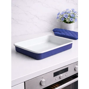 Elifle Emaye Emaye Dikdörtgen Tepsi 25*35 cm