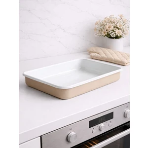 Elifle Emaye Emaye Dikdörtgen Tepsi 25*35 cm