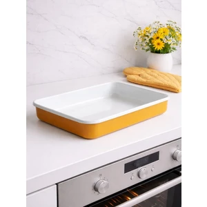 Elifle Emaye Emaye Dikdörtgen Tepsi 25*35 cm