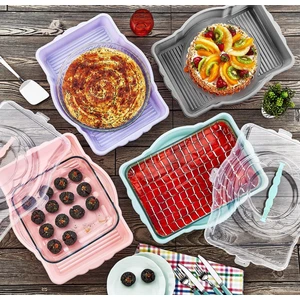 Hanım Ev Pasta & Kek Borcam Taşıma Kabı Krem