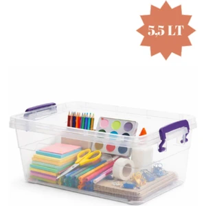 Erzak Saklama Kabı 5,5 L - Şeffaf