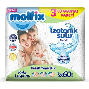 4 Adet Molfix Islak Havlu 60X3'LÜ