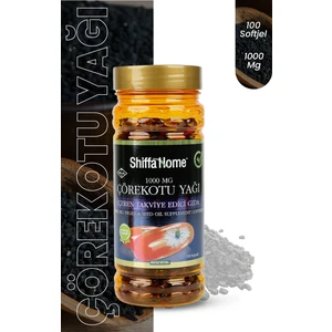 Shiffa Home Çörekotu Yağı Softjel 1000 mg 100 Softjel Kapsül