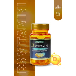 Aksu Vital Vitamin D3 60 Softjel 650 Mg