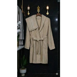 Arya Krem Havlulu Bornoz
