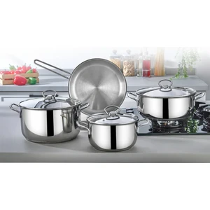 Net Çelik Eftelya 7 Parça Çelik Tencere Seti