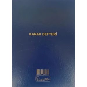 Karar Defteri (100 Yaprak Ciltli -a4 Ebad)