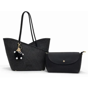 Kriste Bell Kadın Çanta Hasır Siyah 26763-H