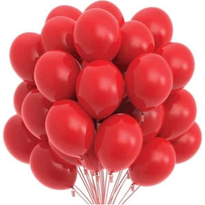 İstoç Parti Kırmızı Pastel Balon 20 Adet