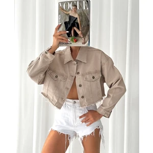 Aida Fashion Denim Crop Ceket