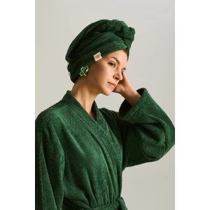 Havlu Bone Çift Düğmeli Saç Havlusu