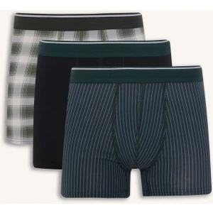 Regular Fit Kareli 3'lü Boxer G8124AX26SP