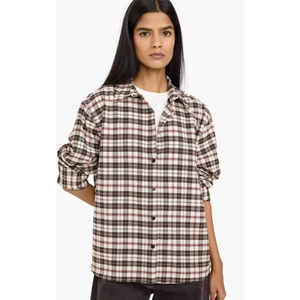 Oversize Kareli Flanel Gömlek G7760AX26SP