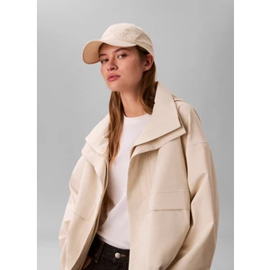 Calvin Klein Krem Kadın Şapka Monogram Embroıdery Moıre Cap