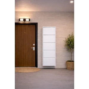 Effe Yapı Dekor Beyaz 5 Kapaklı Metal Ayakkabılık