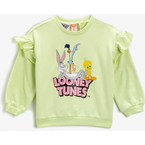 Pamuklu Warner Bros Lisanslı Baskılı Sweatshirt